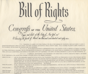 The US Constitution's Bill of Rights